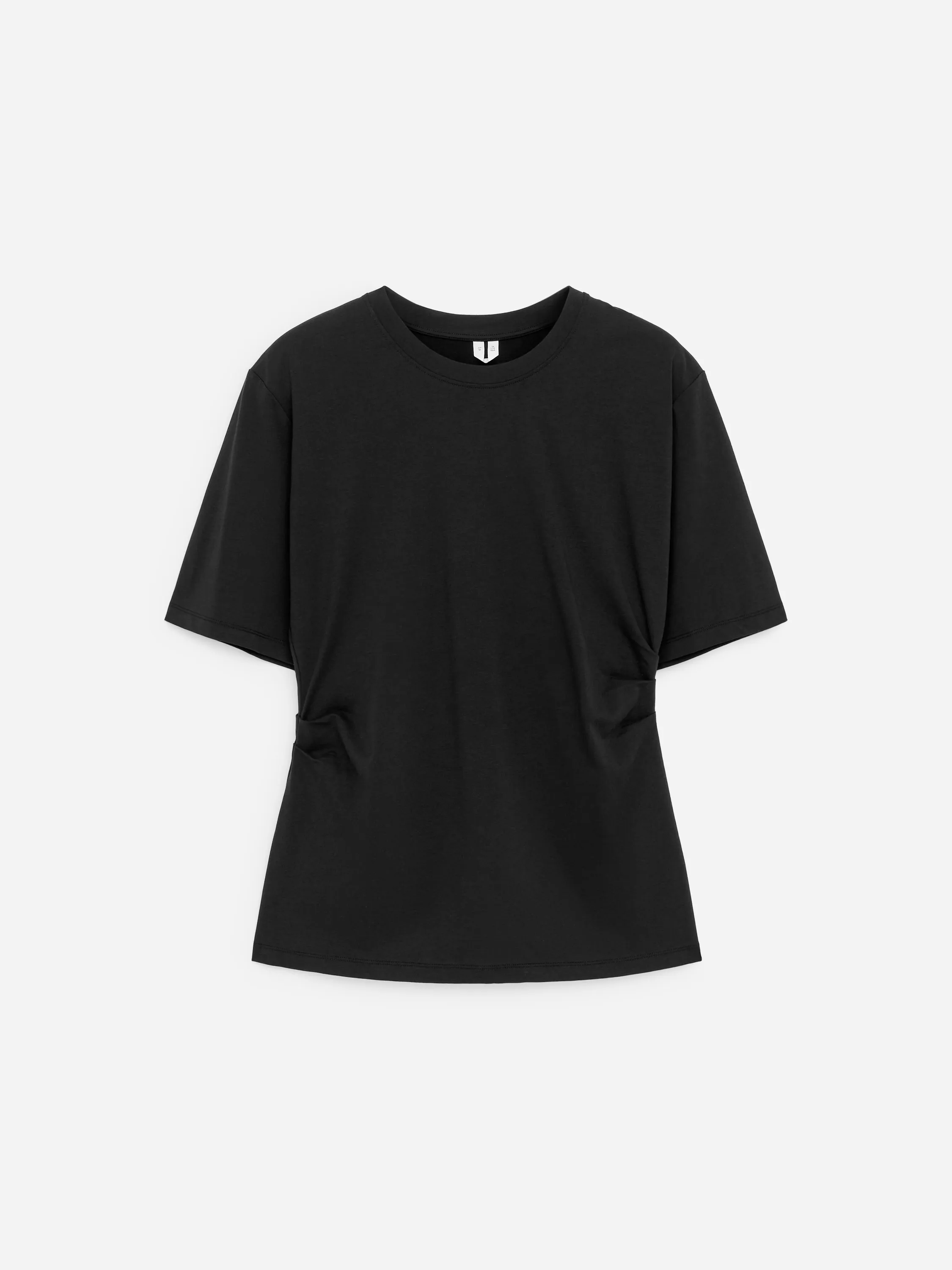 T-shirt drapé - Noir