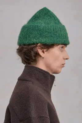 Alpaca Beanie - Vert Chiné — photo 3