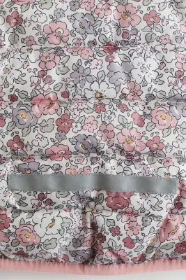 Veste déperlante matelassée - Blanc/fleuri — photo 2