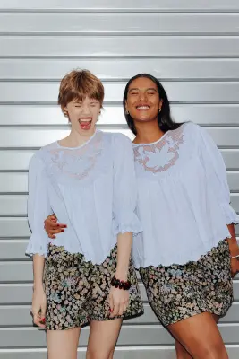 Short à fleurs en jacquard — photo 2