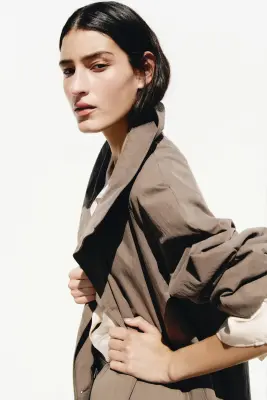 Trench-coat oversize - Vert kaki — photo 2