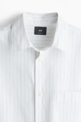 Chemise Regular Fit en popeline - Blanc — photo 2
