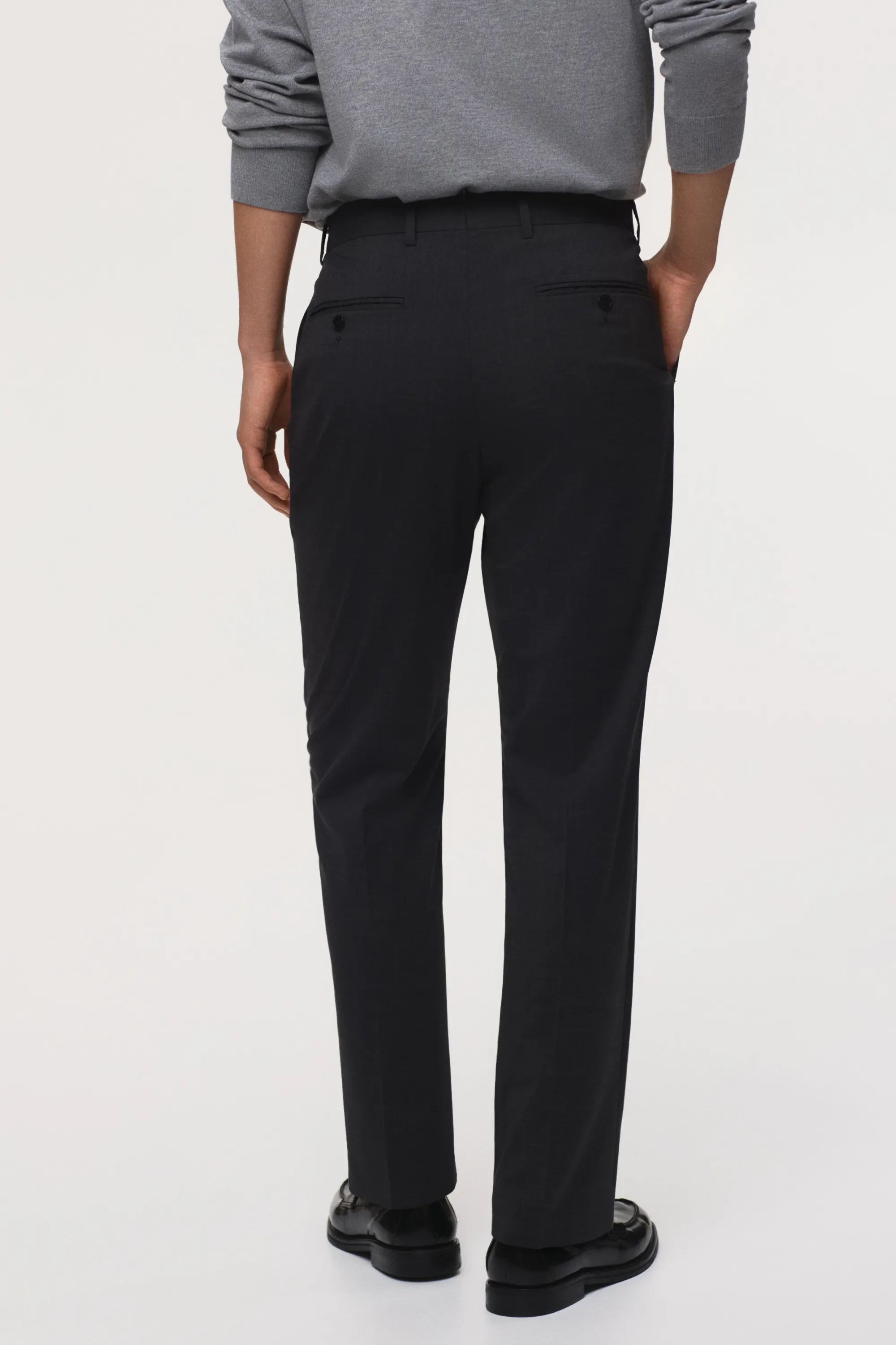 Pantalon de costume Slim Fit - Gris foncé