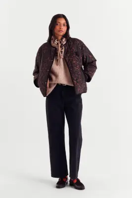 Veste Lili léopard fauve Barbour x Balzac Paris