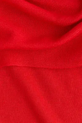 Robe épaules nues - Rouge — photo 4