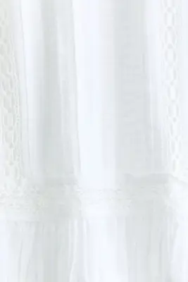 Blouse avec dentelle - Blanc — photo 4