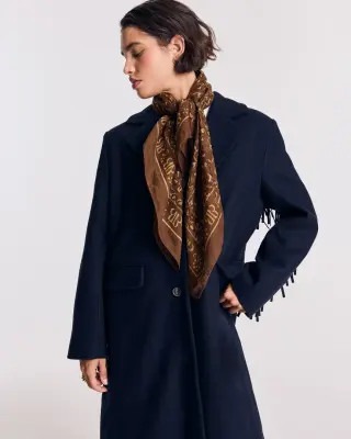Foulard Johanna chocolat — photo 3