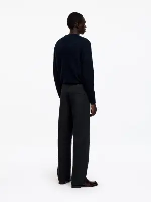 Pantalon chino large de style utilitaire - Noir — photo 2