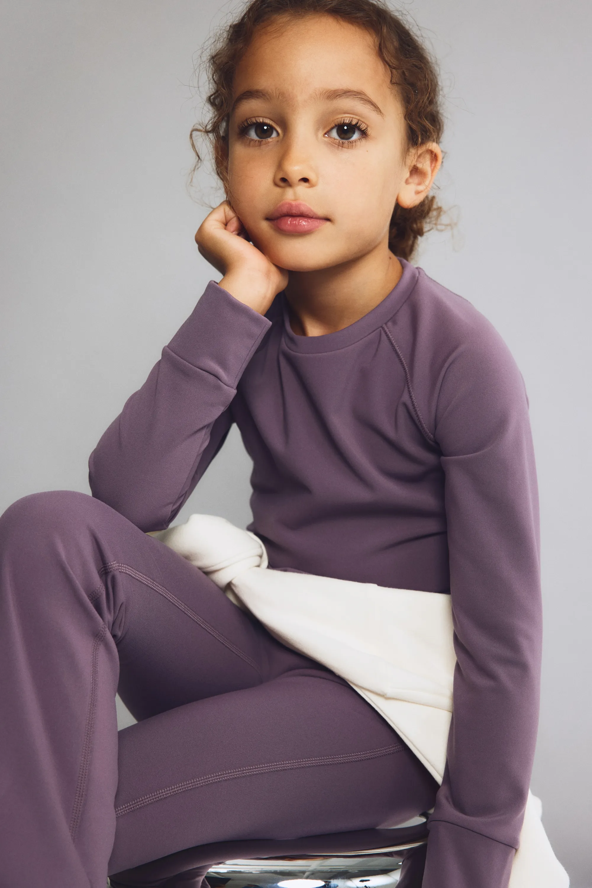 Top de sport chaud Fleece SoftMove™ - Violet ancien
