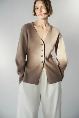 Gilet cintré - Taupe — photo 1