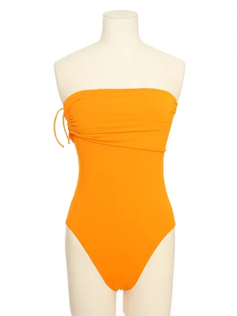 Maillot de bain une pièce bustier orange vif Prix boutique 450€ Taille XS/S