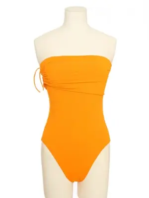 Maillot de bain une pièce bustier orange vif Prix boutique 450€ Taille XS/S — photo 1