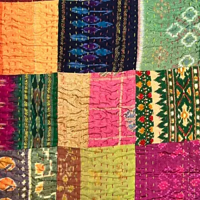 Plaid Patchwork Soie 1 — photo 5