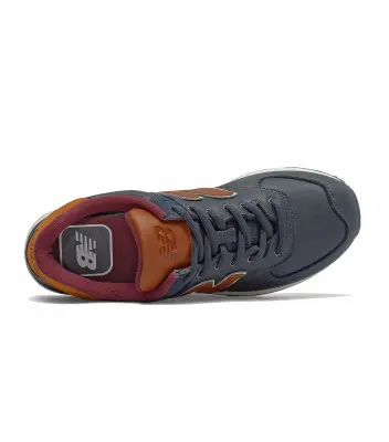 NEW BALANCE ML574 CUIR Marine — photo 2
