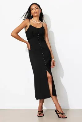 Robe longue à fines bretelles — photo 2