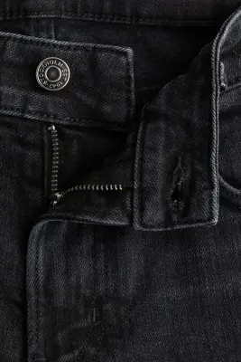 Skinny Regular Waist Jeans - Noir denim — photo 5