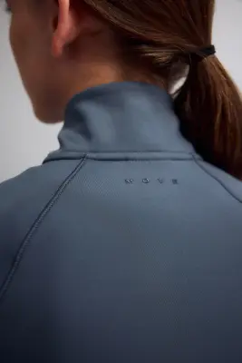 Veste de sport chaude Fleece SoftMove™ - Bleu acier — photo 3