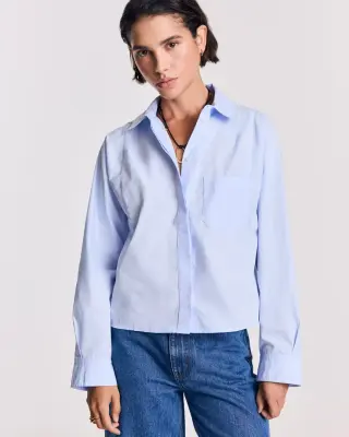 Chemise Eustache bleu ciel — photo 1
