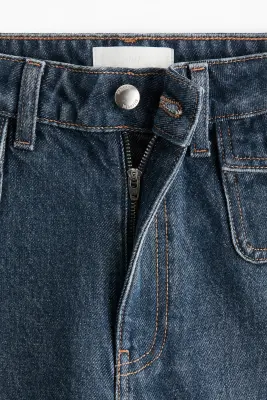 Wide High Jeans - Bleu denim foncé — photo 5