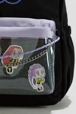 Sac à dos avec motifs - Noir/KPop Demon Hunters — photo 1