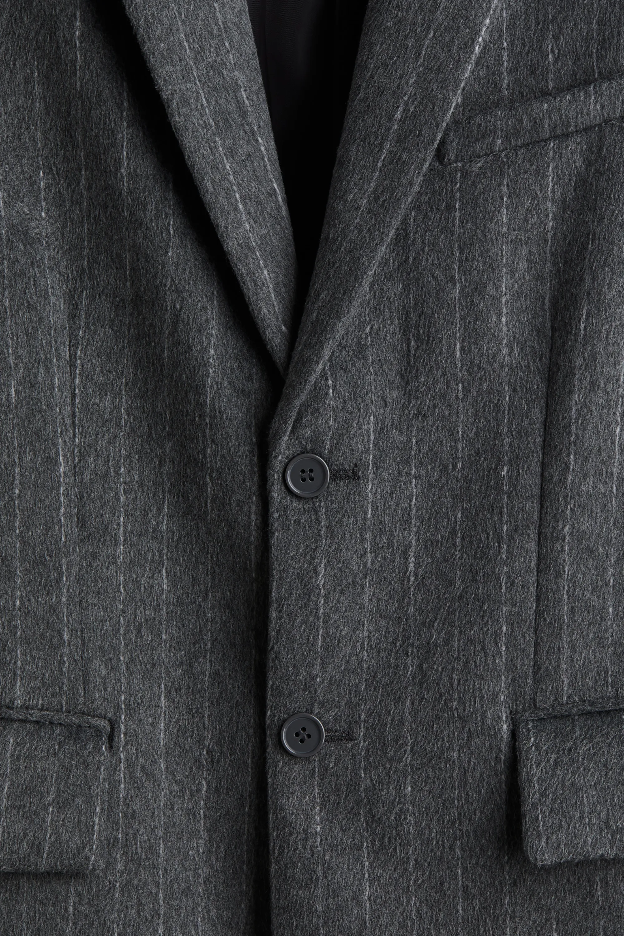 Veste Regular Fit - Gris foncé/rayures tennis