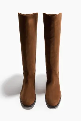 Bottes avec bride - Beige foncé — photo 1