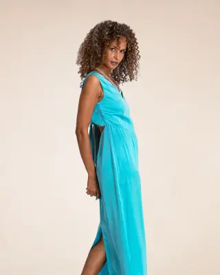 Robe longue Dune Bleu – Karma Koma — photo 4