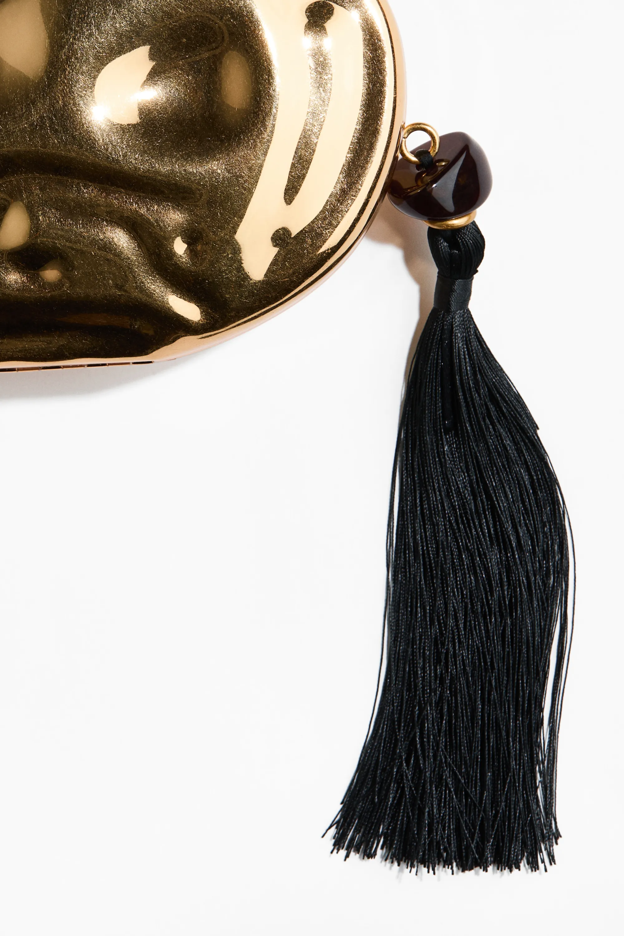 Pochette asymétrique en métal - Doré
