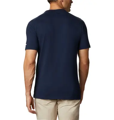 COLUMBIA BASIC LOGO TEE SHIRT Marine — photo 3