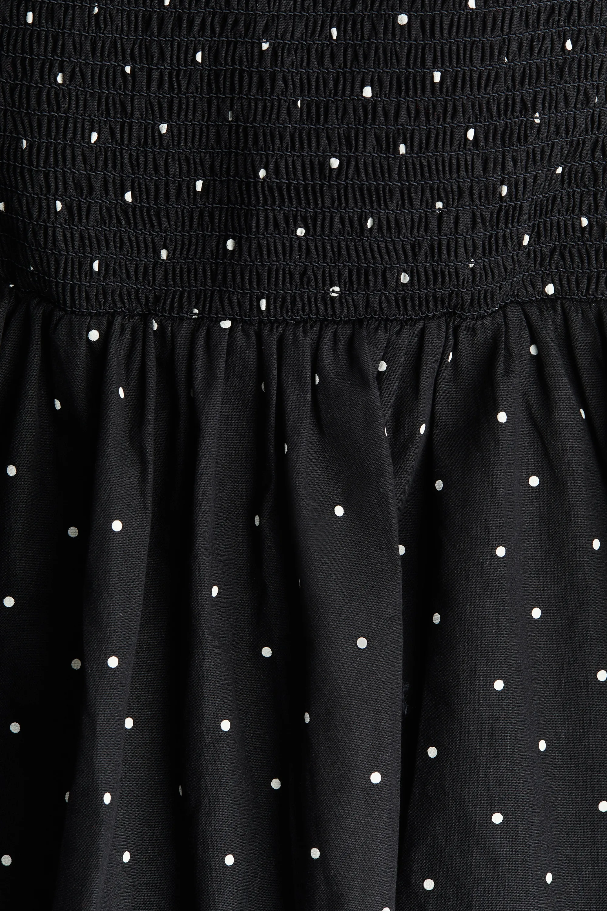 Robe avec détail torsadé - Noir/pois