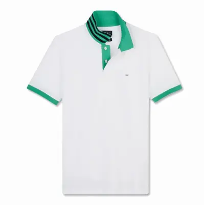 EDEN PARK POLO Blanc col vert — photo 5