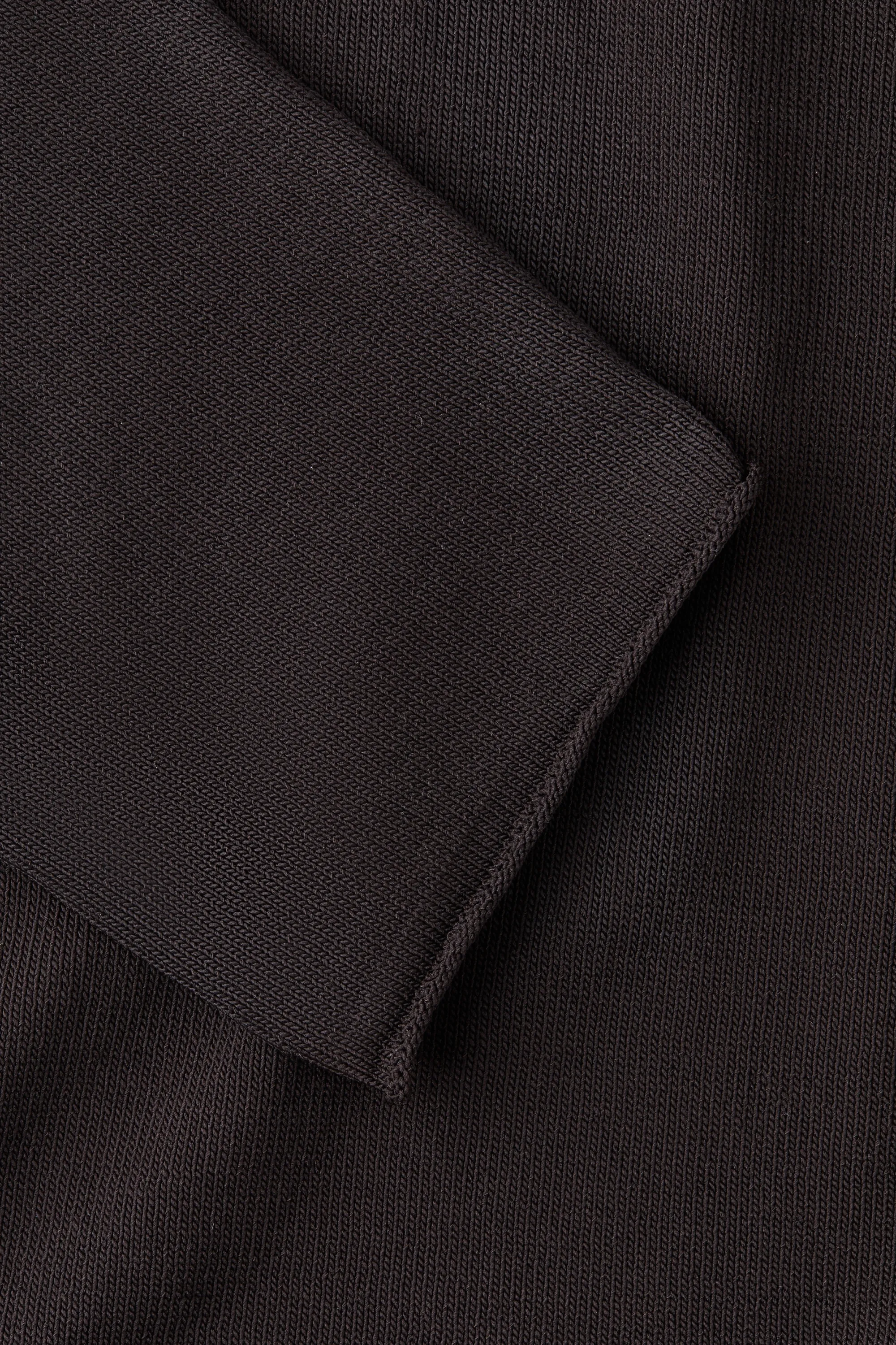 Pull à bords roulottés - Marron foncé