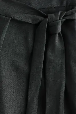 Pantalon avec détail croisé - Gris foncé — photo 5