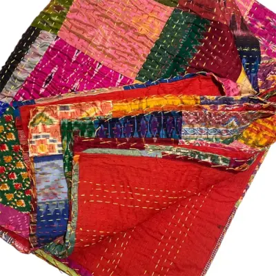 Plaid Patchwork Soie 1 — photo 2