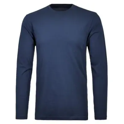 RAGMAN TEE SHIRT ML GRANDE LONGUEUR Marine — photo 1
