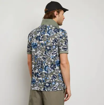 EDEN PARK POLO FLEURS Kaki — photo 4