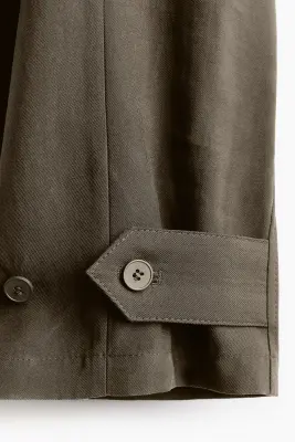 Pantalon barrel cargo - Taupe foncé — photo 3