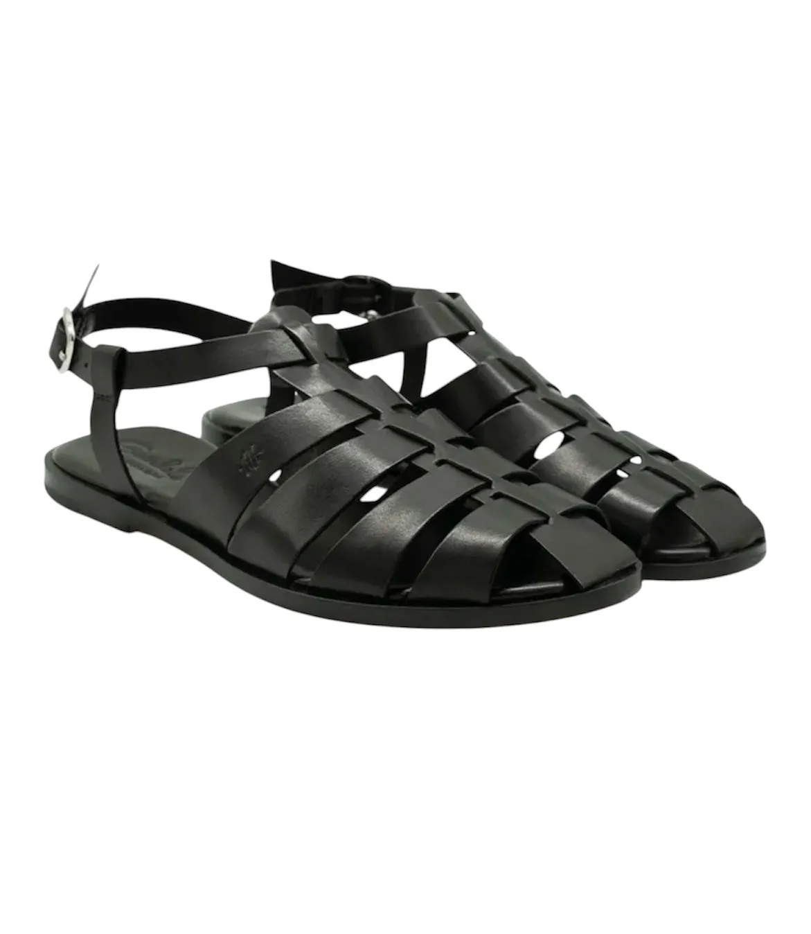 Sandales en cuir Pescador black - Dragon Diffusion