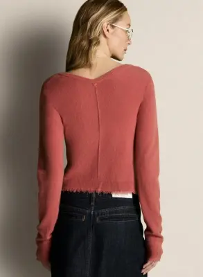 Nouveau ! RE/DONE Pull Brooks Cachemire Garden Rose — photo 3