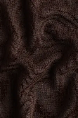 MAMA Robe en maille fine - Marron foncé — photo 4