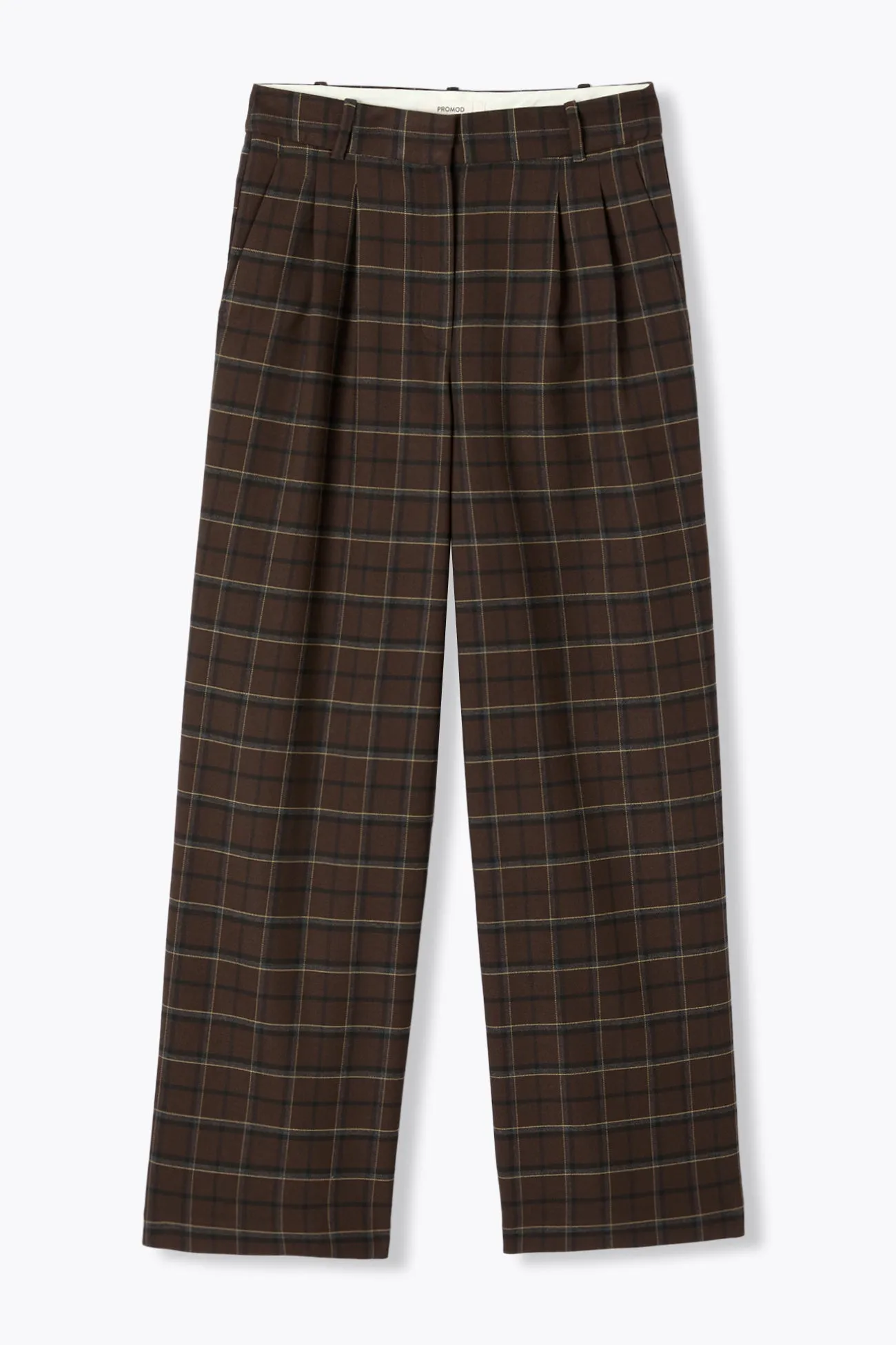 BILLY pantalon large carreaux