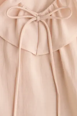 Blouse volantée - Beige clair — photo 4