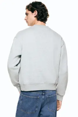Sweat imprimé Loose Fit - Gris chiné/New York City — photo 3