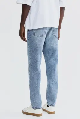 Tapered Jeans - Bleu denim — photo 2