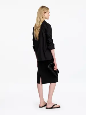 Jupe crayon slim - Noir — photo 2