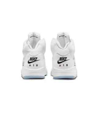 Air Jordan 5 Retro White Black Metallic Silver — photo 5