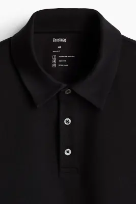 Polo Cooling Regular Fit - Noir — photo 1
