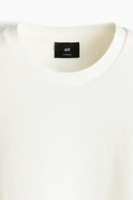 T-shirt Oversized Fit - Crème — photo 4