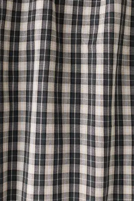 Pantalon Relaxed Fit en popeline - Gris/carreaux — photo 4