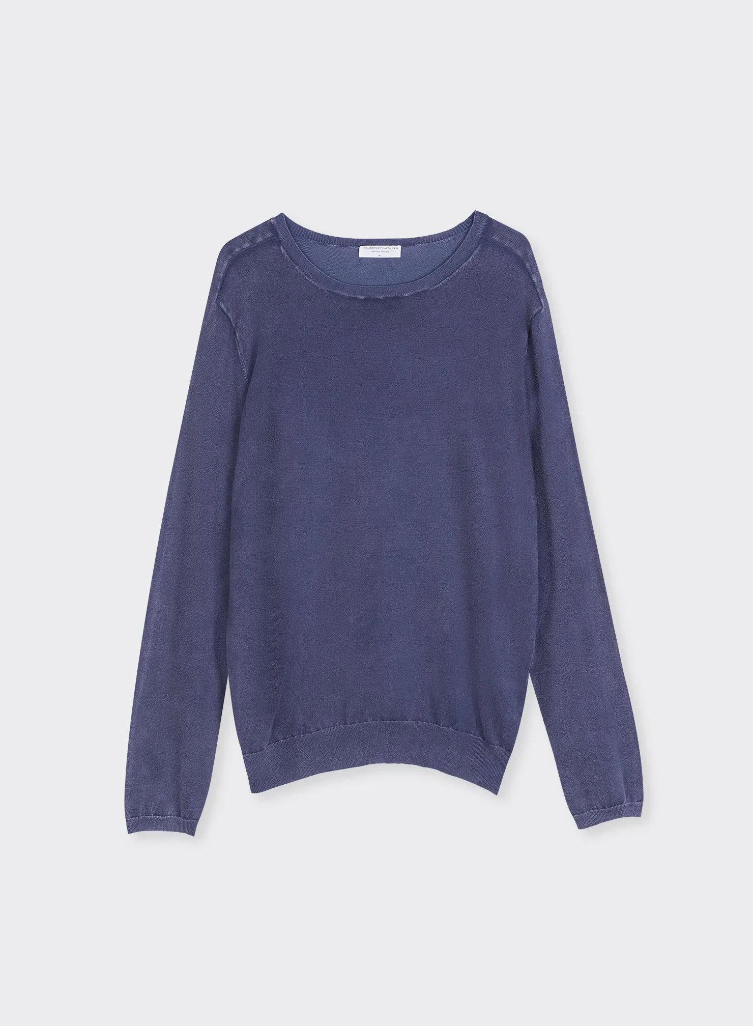 Pull Ombra Col Rond Manches Longues en Coton organique / Elasthanne